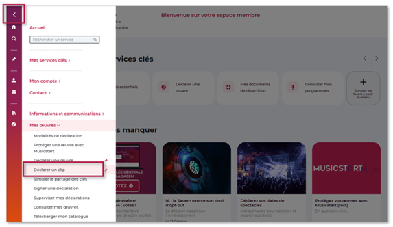 Auteurs-réalisateurs, autrices-réalisatrices : déclarez vos clips en ligne dans votre espace membre